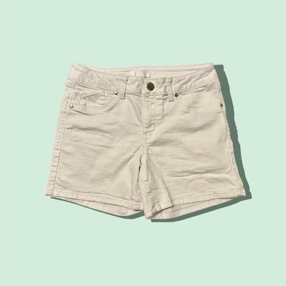 1822 Denim Women's Cream Jean Shorts